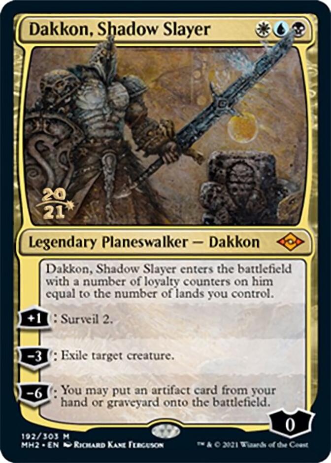 Dakkon, Shadow Slayer [Modern Horizons 2 Prerelease Promos] | Rook's Games and More