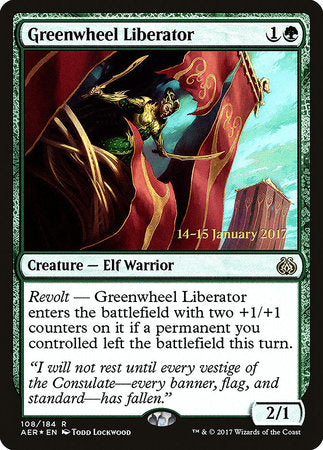 Greenwheel Liberator [Aether Revolt Promos] | Rook's Games and More