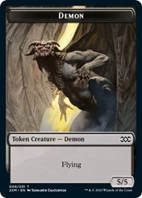 Demon // Germ Double-sided Token [Double Masters Tokens] | Rook's Games and More