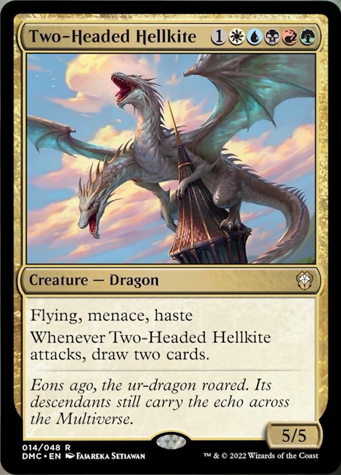 Two-Headed Hellkite [Dominaria United Commander] | Rook's Games and More