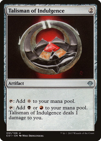 Talisman of Indulgence [Archenemy: Nicol Bolas] | Rook's Games and More