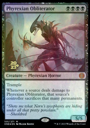 Phyrexian Obliterator [Phyrexia: All Will Be One Prerelease Promos] | Rook's Games and More