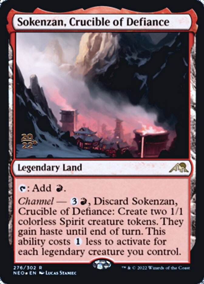 Sokenzan, Crucible of Defiance [Kamigawa: Neon Dynasty Prerelease Promos] | Rook's Games and More