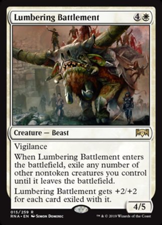 Lumbering Battlement [Ravnica Allegiance] | Rook's Games and More