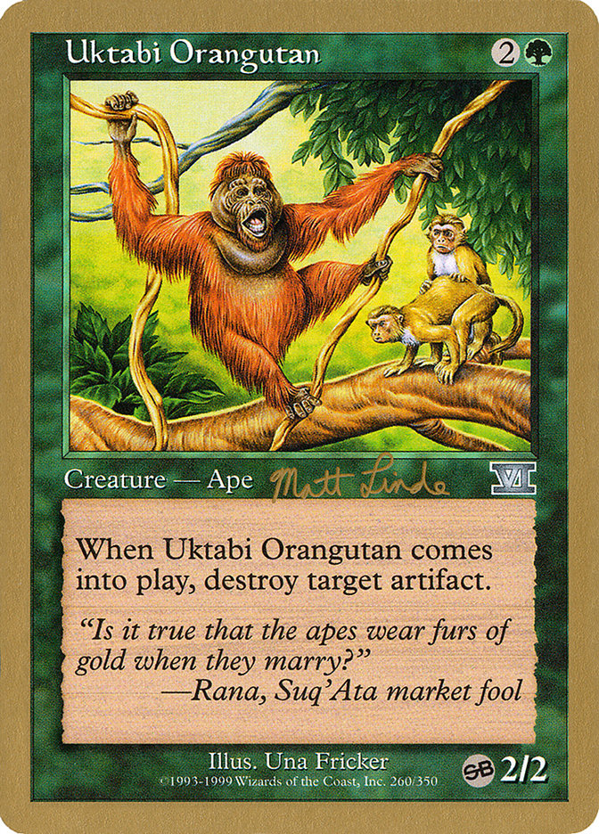 Uktabi Orangutan (Matt Linde) (SB) [World Championship Decks 1999] | Rook's Games and More