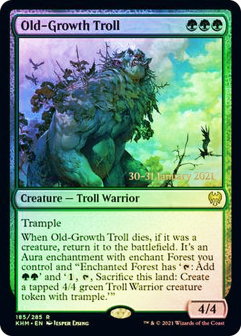 Old-Growth Troll  [Kaldheim Prerelease Promos] | Rook's Games and More