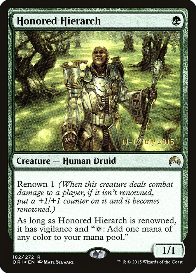 Honored Hierarch [Magic Origins Prerelease Promos] | Rook's Games and More