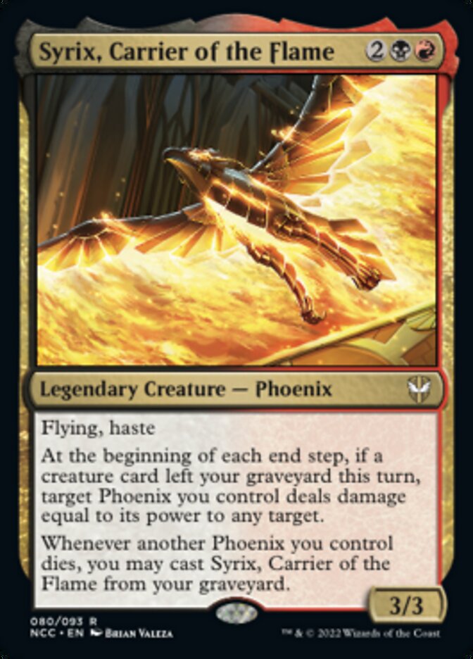Syrix, Carrier of the Flame [Streets of New Capenna Commander] | Rook's Games and More