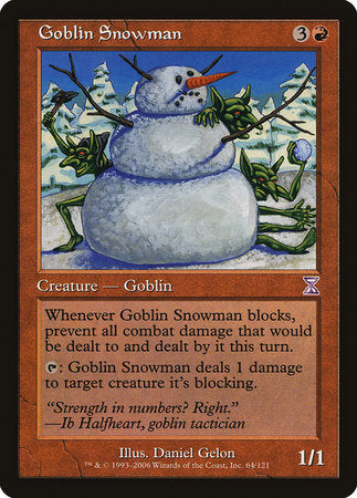 Goblin Snowman [Time Spiral Timeshifted] | Rook's Games and More