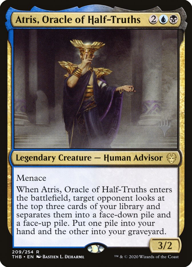 Atris, Oracle of Half-Truths (Promo Pack) [Theros Beyond Death Promos] | Rook's Games and More