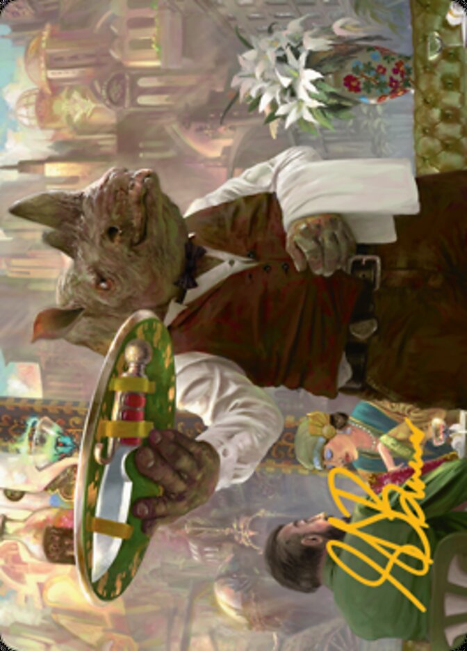 Killer Service Art Card (Gold-Stamped Signature) [Streets of New Capenna Art Series] | Rook's Games and More