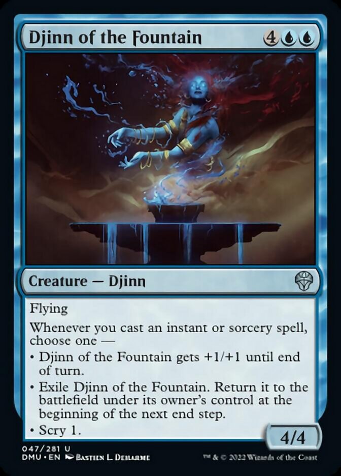Djinn of the Fountain [Dominaria United] | Rook's Games and More