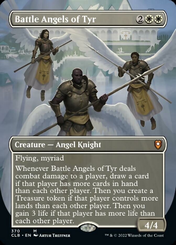 Battle Angels of Tyr (Borderless Alternate Art) [Commander Legends: Battle for Baldur's Gate] | Rook's Games and More