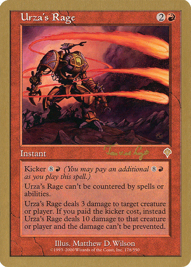 Urza's Rage (Tom van de Logt) [World Championship Decks 2001] | Rook's Games and More