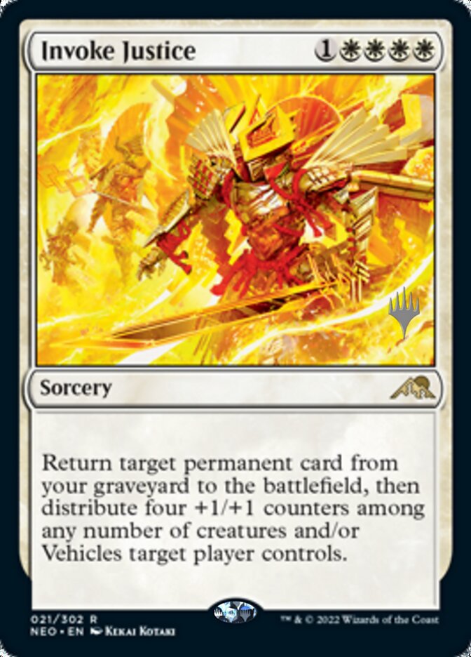 Invoke Justice (Promo Pack) [Kamigawa: Neon Dynasty Promos] | Rook's Games and More