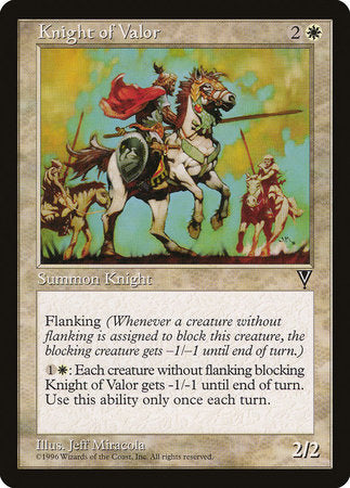 Knight of Valor [Visions] | Rook's Games and More