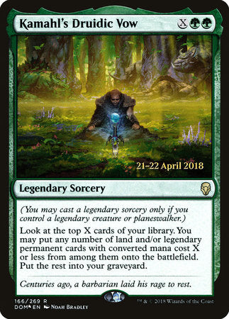 Kamahl's Druidic Vow [Dominaria Promos] | Rook's Games and More
