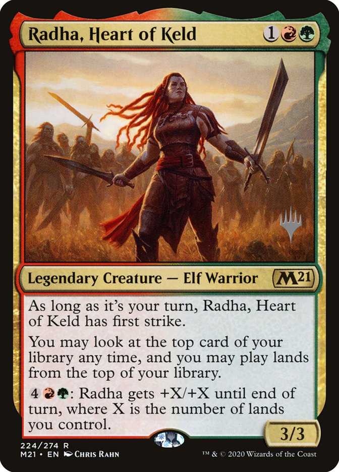 Radha, Heart of Keld (Promo Pack) [Core Set 2021 Promos] | Rook's Games and More