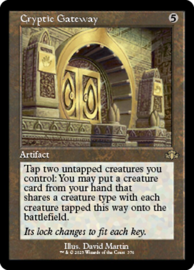 Cryptic Gateway (Retro) [Dominaria Remastered] | Rook's Games and More