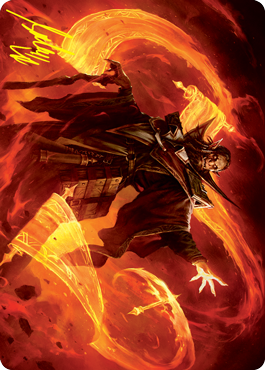 Plargg, Dean of Chaos Art Card (Gold-Stamped Signature) [Strixhaven: School of Mages Art Series] | Rook's Games and More