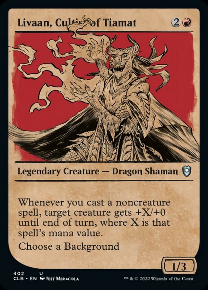 Livaan, Cultist of Tiamat (Showcase) [Commander Legends: Battle for Baldur's Gate] | Rook's Games and More
