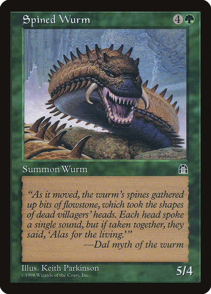 Spined Wurm [Stronghold] | Rook's Games and More