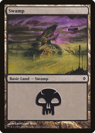 Swamp (170) [New Phyrexia] | Rook's Games and More