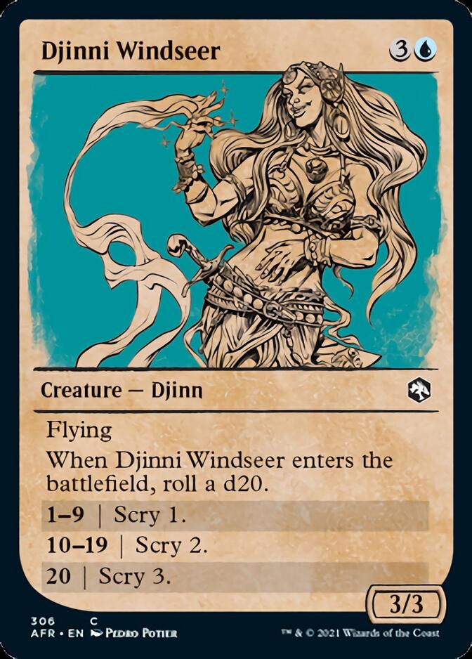Djinni Windseer (Showcase) [Dungeons & Dragons: Adventures in the Forgotten Realms] | Rook's Games and More