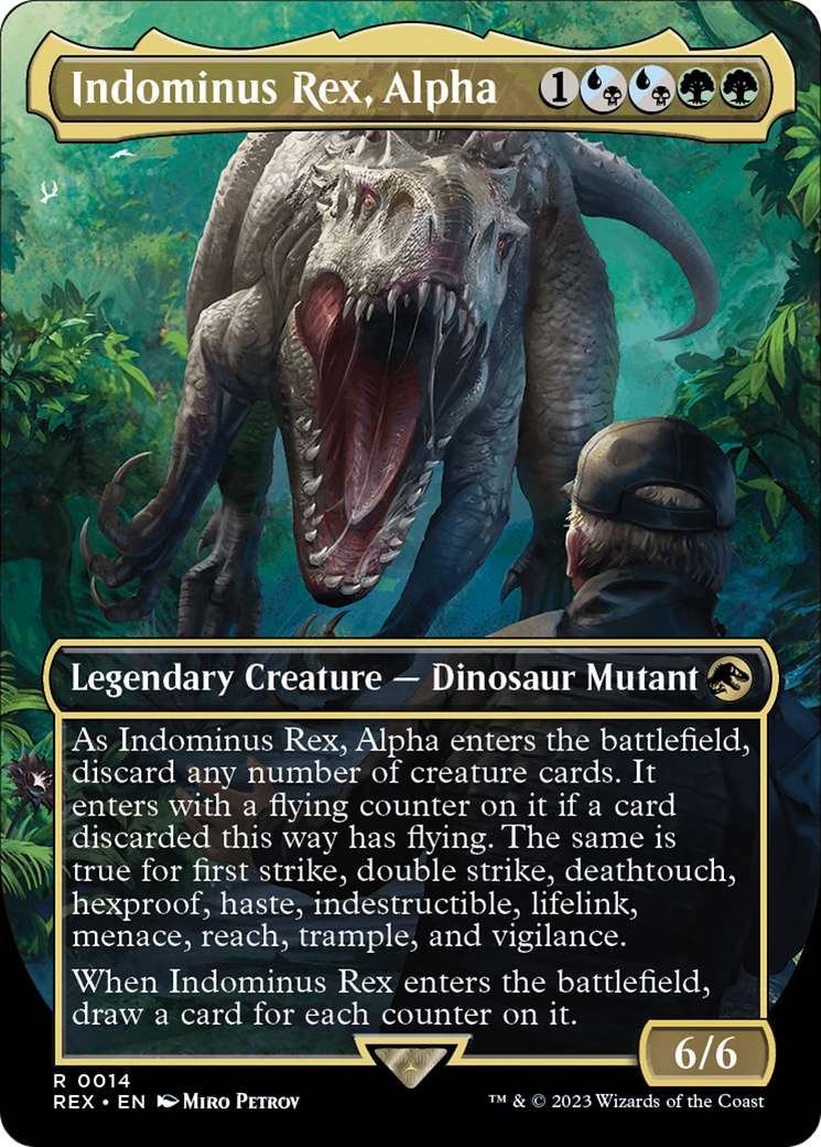 Indominus Rex, Alpha (Borderless) [Jurassic World Collection] | Rook's Games and More