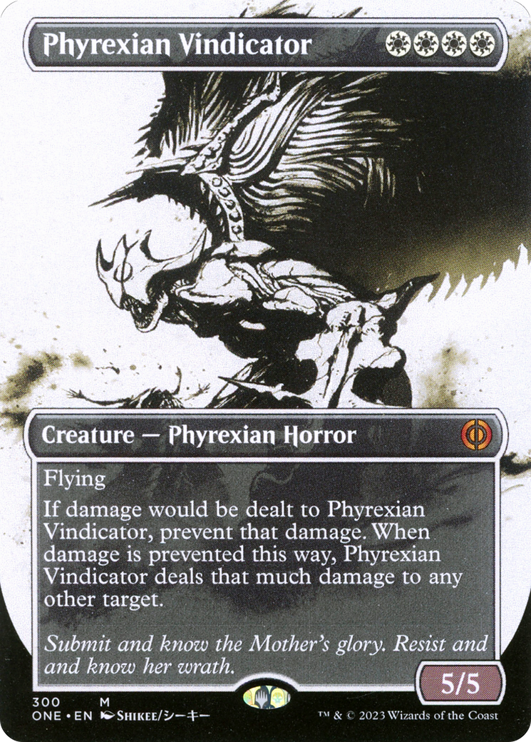 Phyrexian Vindicator (Borderless Ichor) [Phyrexia: All Will Be One] | Rook's Games and More