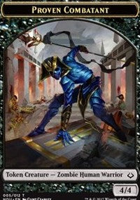 Proven Combatant // Cat Double-sided Token [Hour of Devastation Tokens] | Rook's Games and More