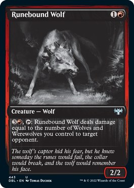 Runebound Wolf [Innistrad: Double Feature] | Rook's Games and More