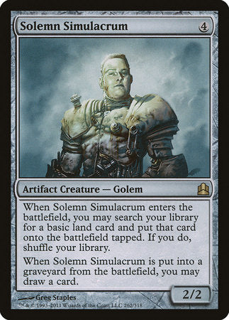 Solemn Simulacrum [Commander 2011] | Rook's Games and More