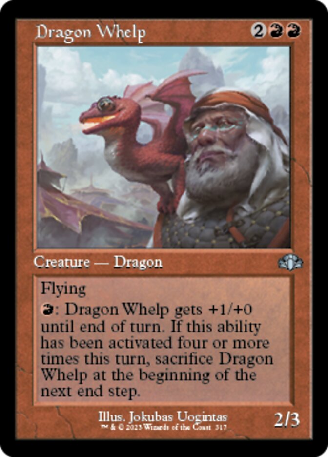 Dragon Whelp (Retro) [Dominaria Remastered] | Rook's Games and More