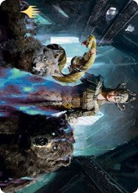 Kolvori, God of Kinship Art Card (Gold-Stamped Signature) [Kaldheim: Art Series] | Rook's Games and More
