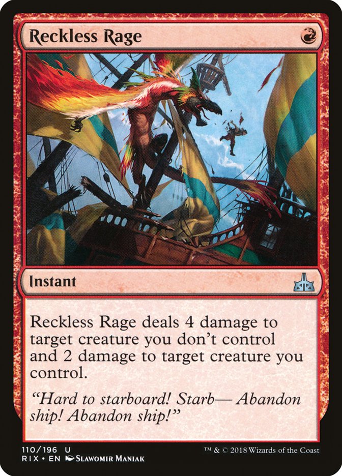 Reckless Rage [Rivals of Ixalan] | Rook's Games and More