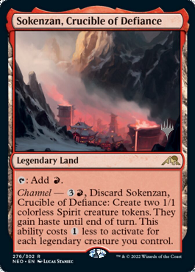 Sokenzan, Crucible of Defiance (Promo Pack) [Kamigawa: Neon Dynasty Promos] | Rook's Games and More