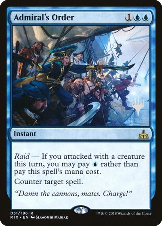 Admiral's Order [Rivals of Ixalan Promos] | Rook's Games and More