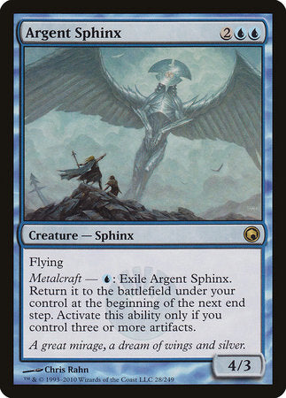 Argent Sphinx [Scars of Mirrodin] | Rook's Games and More