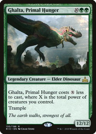 Ghalta, Primal Hunger [Rivals of Ixalan Promos] | Rook's Games and More