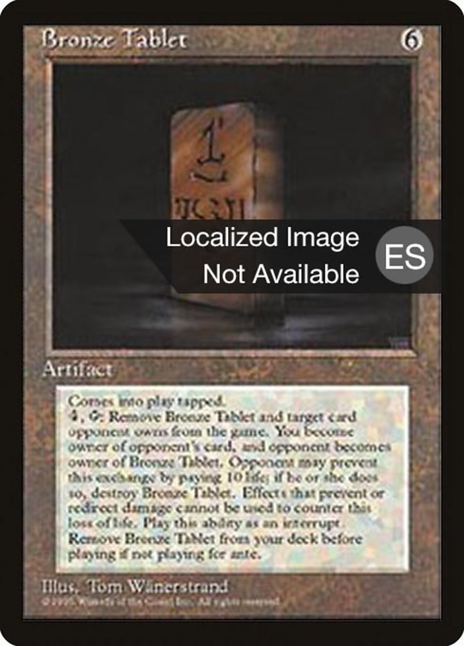 Bronze Tablet [Fourth Edition (Foreign Black Border)] | Rook's Games and More