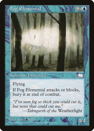 Fog Elemental [Weatherlight] | Rook's Games and More