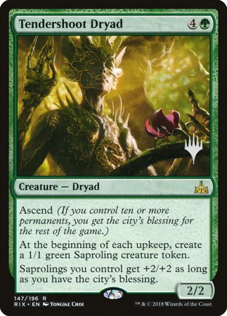 Tendershoot Dryad [Rivals of Ixalan Promos] | Rook's Games and More