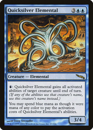 Quicksilver Elemental [Mirrodin] | Rook's Games and More