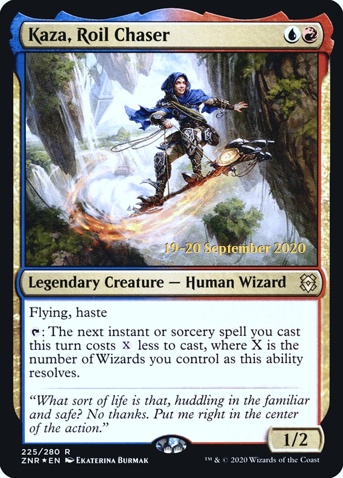 Kaza, Roil Chaser  [Zendikar Rising Prerelease Promos] | Rook's Games and More