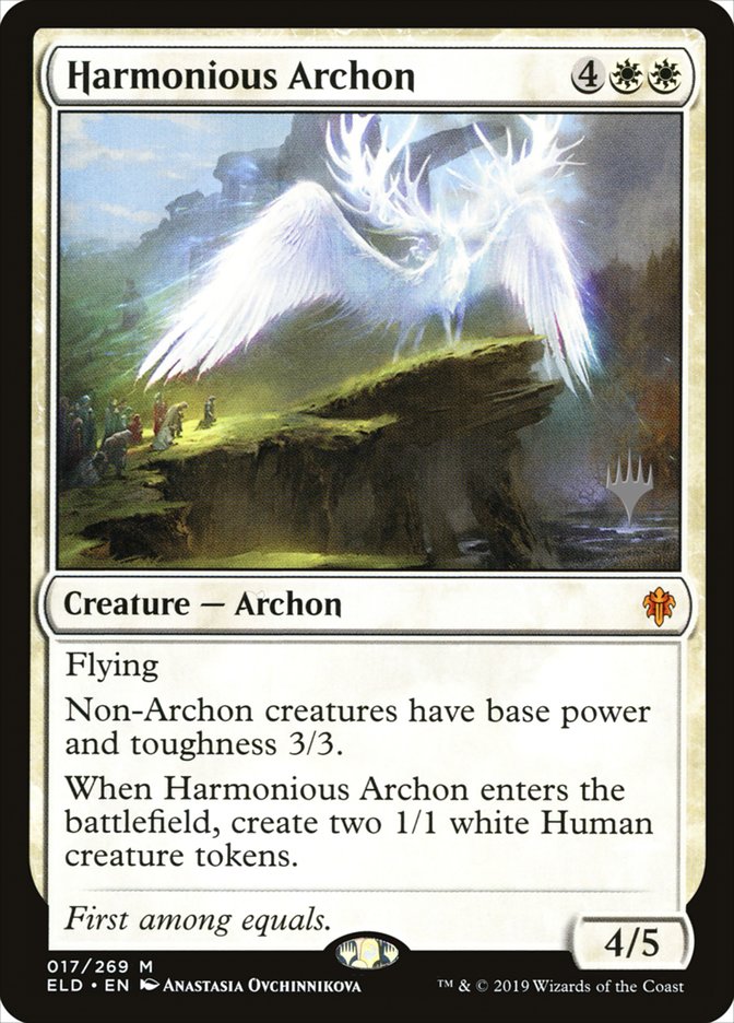 Harmonious Archon (Promo Pack) [Throne of Eldraine Promos] | Rook's Games and More