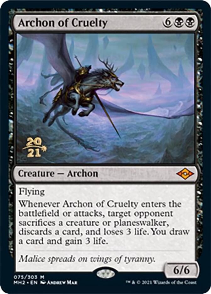 Archon of Cruelty [Modern Horizons 2 Prerelease Promos] | Rook's Games and More