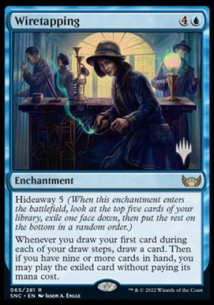 Wiretapping (Promo Pack) [Streets of New Capenna Promos] | Rook's Games and More