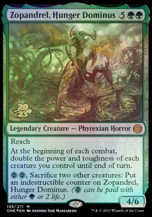Zopandrel, Hunger Dominus [Phyrexia: All Will Be One Prerelease Promos] | Rook's Games and More