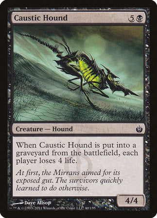 Caustic Hound [Mirrodin Besieged] | Rook's Games and More